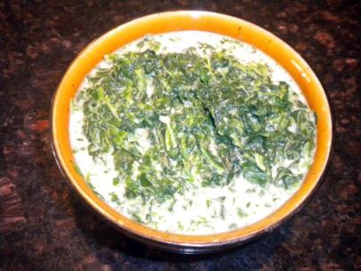 healthy creamed spinach