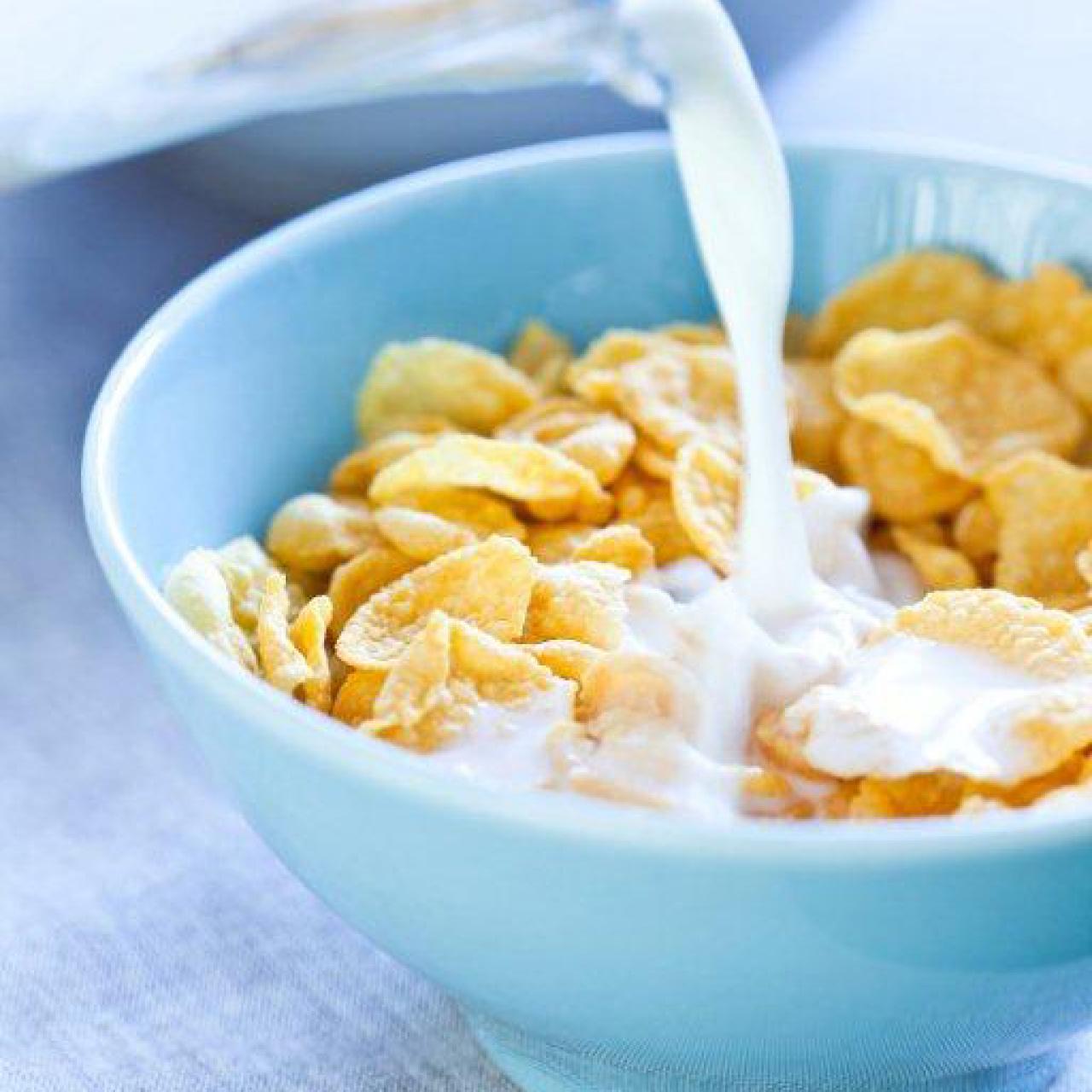 Cereal eating technique should be lots of milk with small pours.