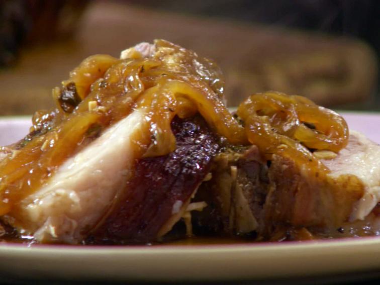 Stuffed Braised Veal Breast Recipe Anne Burrell Food Network