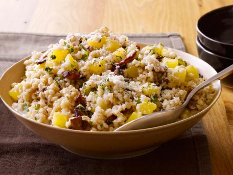 Mushroom and Fall Squash Barley Risotto