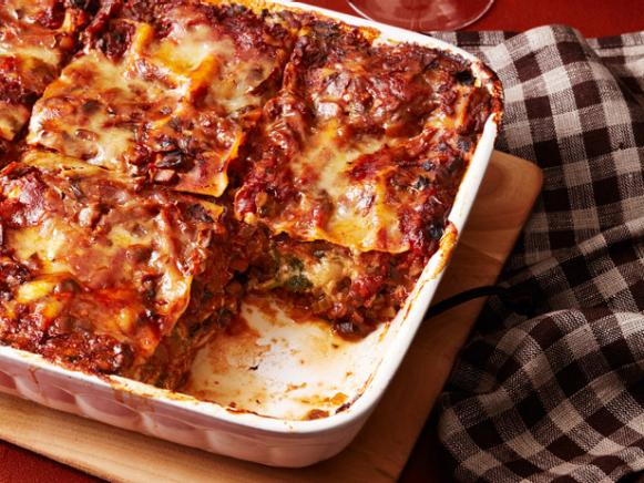 Spinach Lasagna With Mushroom Ragu Recipe | Food Network Kitchen | Food ...