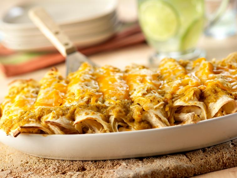 Cheesy Chicken Enchiladas Verde Recipe Food Network