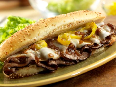 Dripping Roast Beef Sandwiches with Melted Provolone