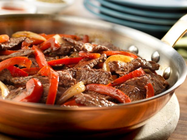 Steak with Bell Peppers image