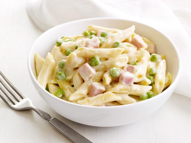 Four-Cheese Pasta With Peas and Ham