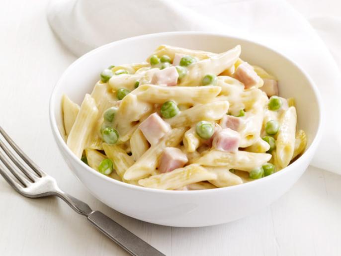FourCheese Pasta With Peas and Ham Recipe Food Network Kitchen