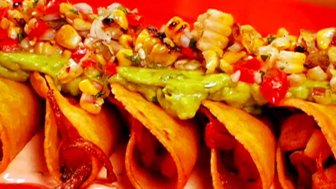 Crispy Potato Rajas Tacos