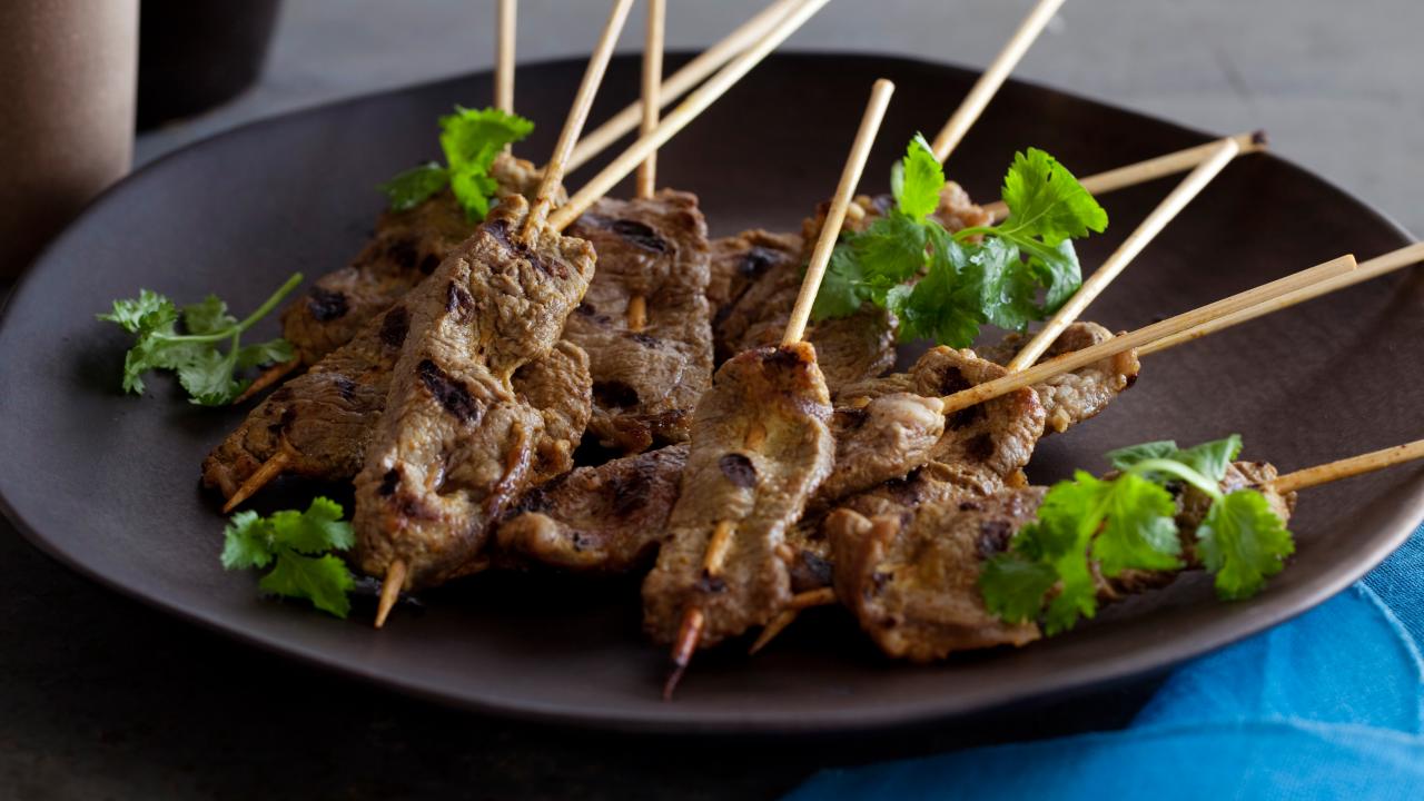 Tyler's Grilled Beef Satay