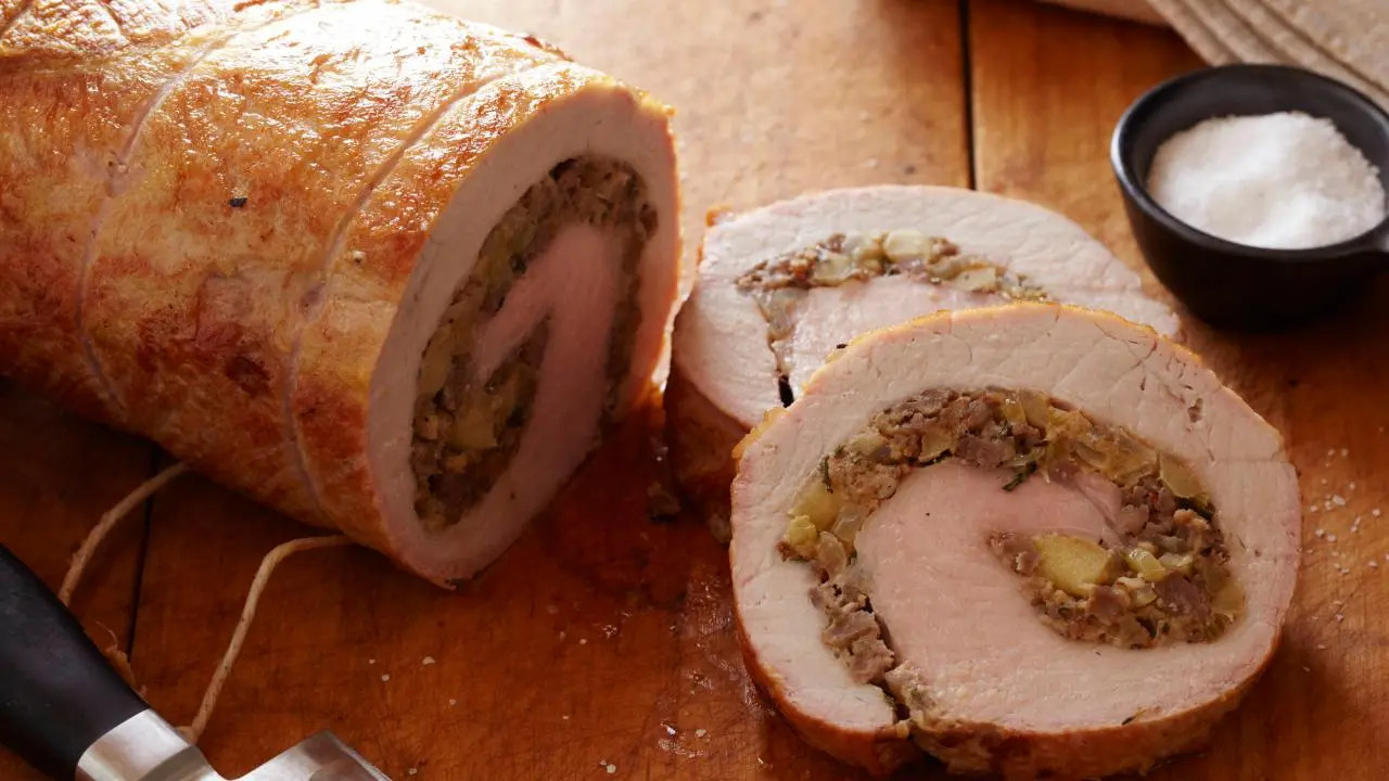 Sausage-and-Apple-Stuffed Pork