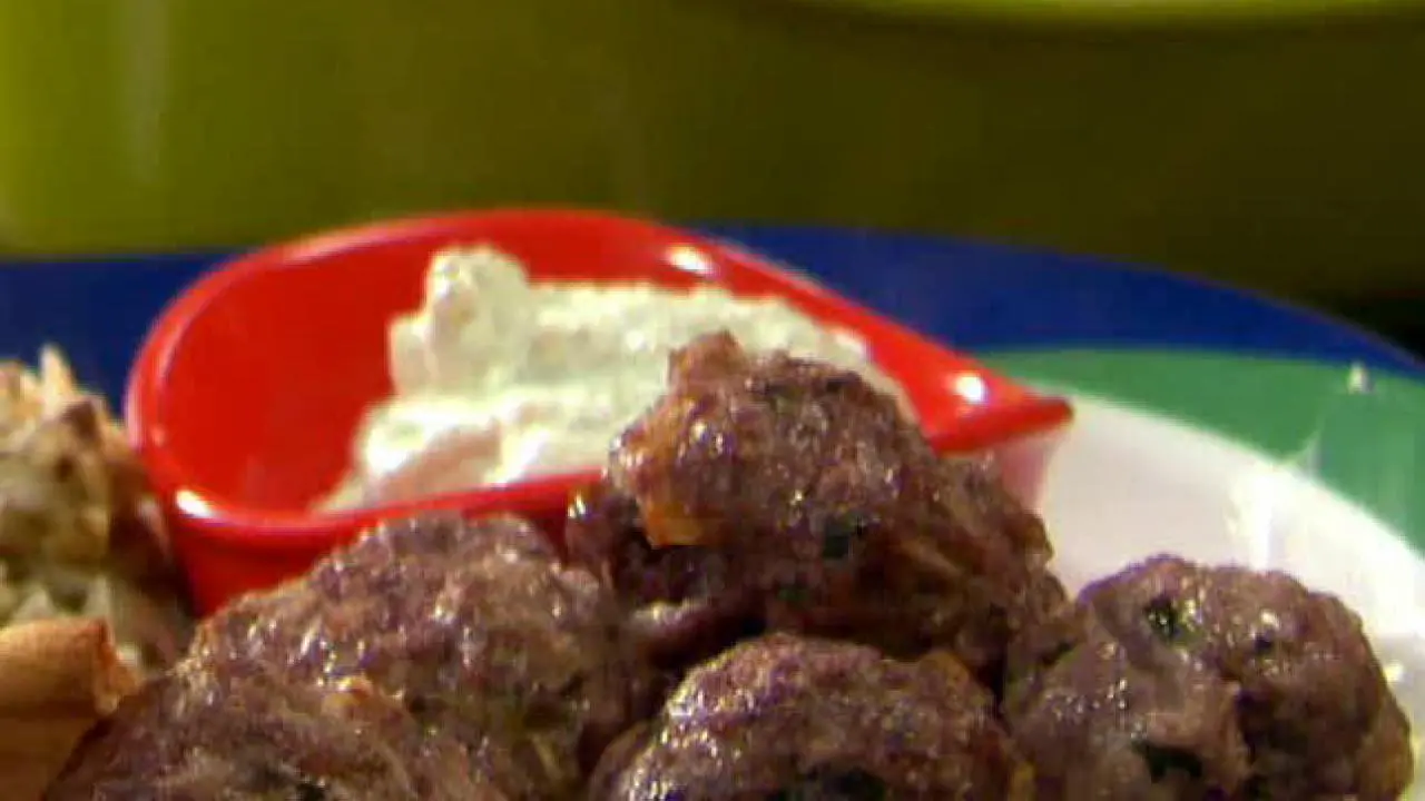 Greek Meatballs and Tzatziki