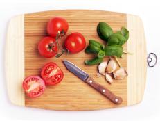 Tomatos on cutting board