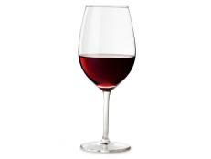 Red Wine Glass on White