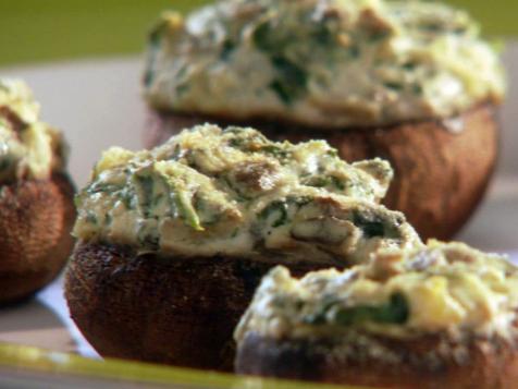 Four-Cheese Stuffed-Silly Mushrooms