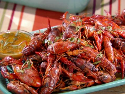 Grilled Crawfish with Spicy Tarragon Butter