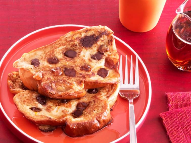 Chocolate ChipDate French Toast Recipe Aarti Sequeira Food Network