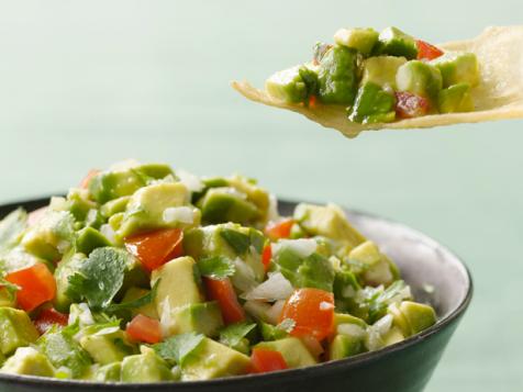 Chunky Guacamole With Serrano Peppers