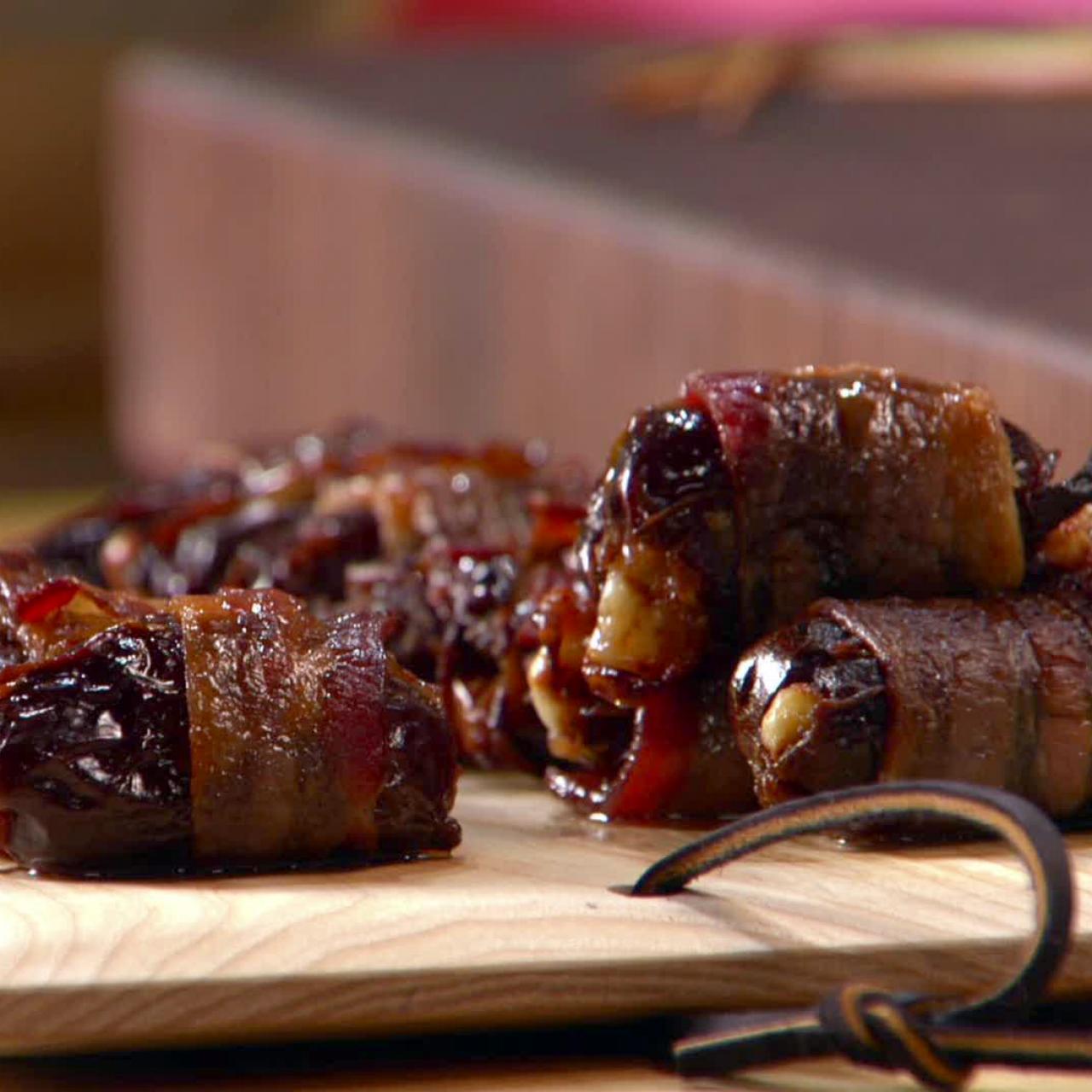 Bacon-Wrapped Dates in the Microwave