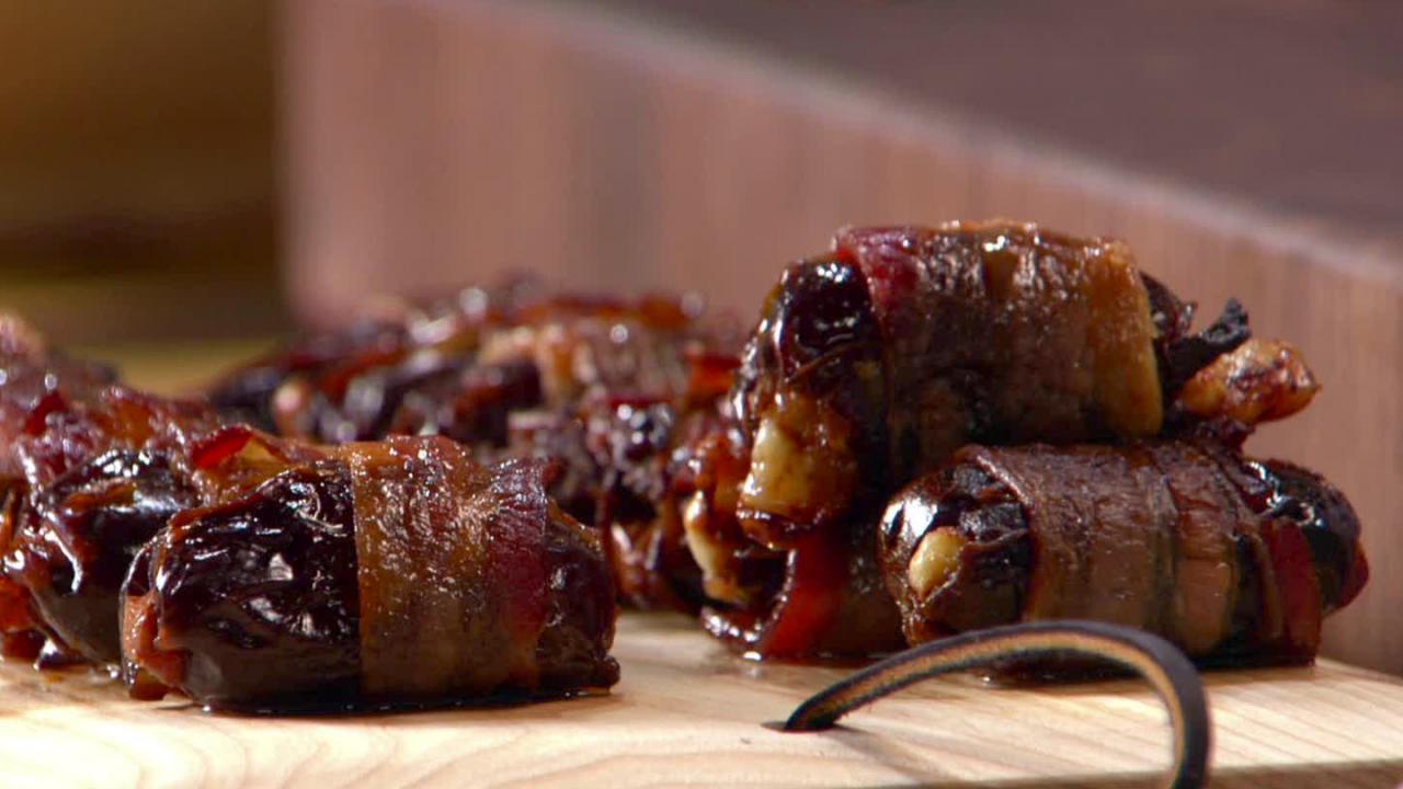 Bacon-Wrapped Stuffed Dates