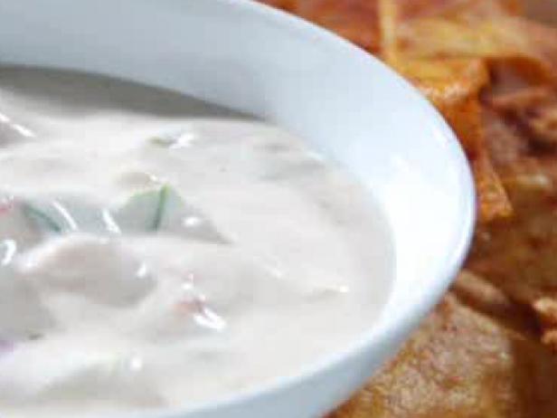 Online Round 2 Recipe - Creamy Mexican Dip with Spiced Chips