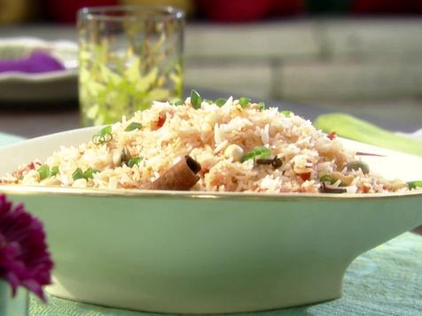 Tomato, Scallion, and Peanut Pulao (Pilaf)