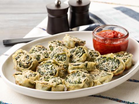 Fresh Pasta Rollatini with Spinach and Ricotta