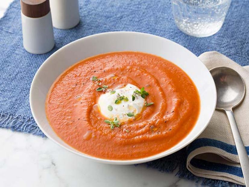 Rich Roasted Tomato Soup Recipe Melissa D Arabian Food Network