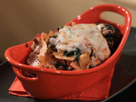 Lazy Lasagna with Lamb Ragu, Spinach and Ricotta