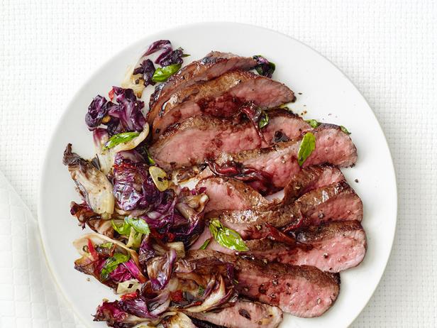 Balsamic Steak With Radicchio Recipe | Food Network Kitchen | Food Network