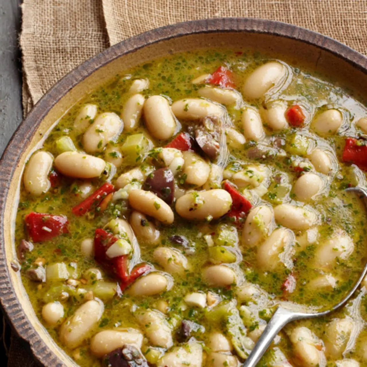 Pesto Bean Soup-image