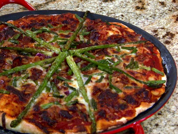 Bacon and Asparagus Pizza Recipe The Neelys Food Network