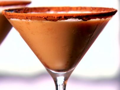Fake Chocolate Martini with Carmel swillglass