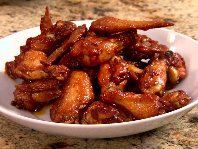 Pats Spicy Peach Hot Wings Recipe The Neelys Food Network