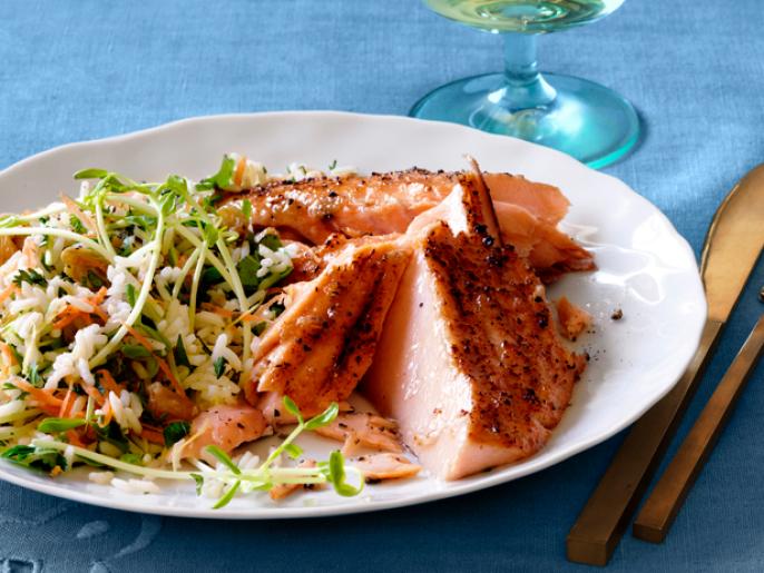 Cedar Plank Salmon With MapleGinger Glaze Recipe Food Network