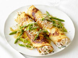 Weeknight Chicken and Asparagus Crepes