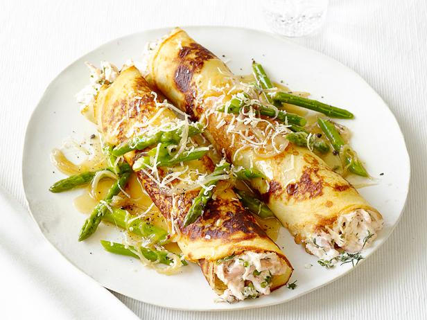 Chicken and Asparagus Crepes Recipe  Food Network Kitchen 