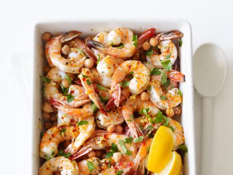 Garlic Shrimp and Chickpeas