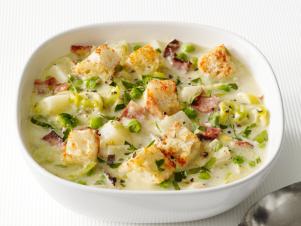 Potato Leek Soup with Bacon Hearty Evening Meal