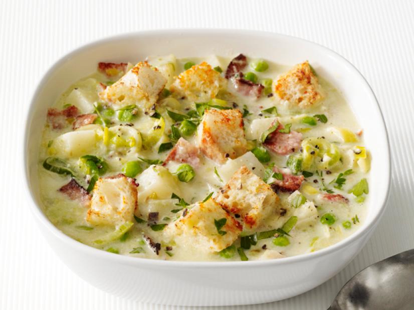 Potato-Leek Soup With Bacon Recipe | Food Network Kitchen ...