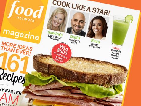 Food Network Magazine: April 2011 Recipe Index
