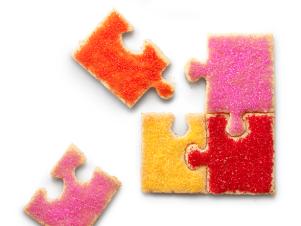 Puzzle Piece Cookies