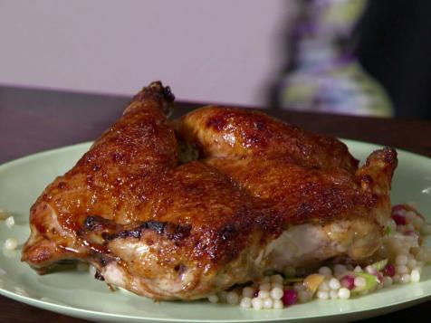 Cornish Game Hens with Pomegranate Molasses