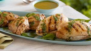 Chicken with Basil Dressing
