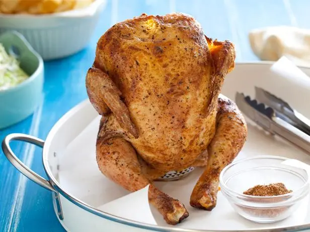 Pat's Beer Can Grilled Chicken Recipe | The Neelys - Food Network