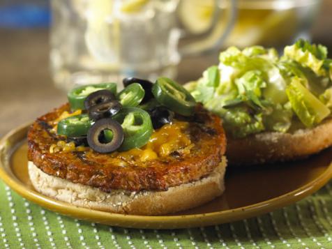 Southwest Black Bean Burger Sandwich