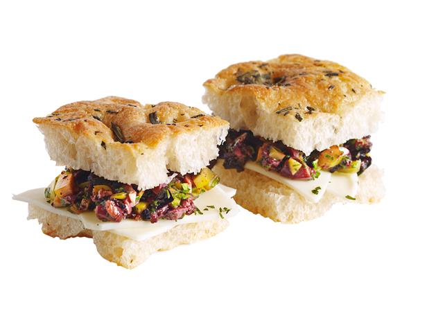 Olive-Focaccia Tea Sandwich image