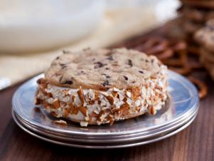 Caramel Chocolate Chip Ice Cream Sandwich