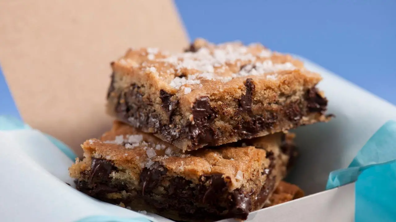 Salted Chocolate Chip Blondies