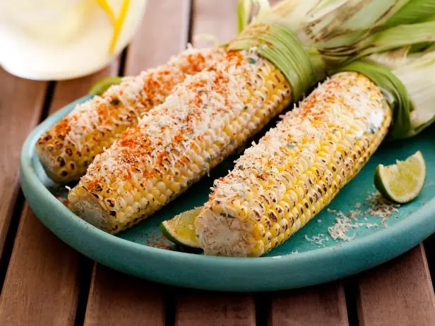 Mexican Grilled Corn Recipe | Tyler Florence | Food Network