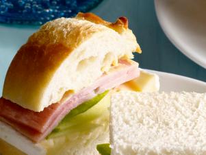 Ham And Apple Tea Sandwich