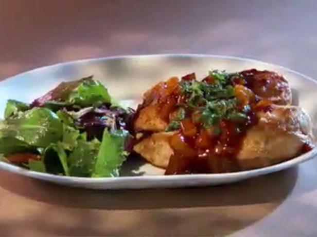 Guy Cooks With Kids: Mikaela's Cranberry Apple Chicken Breast image